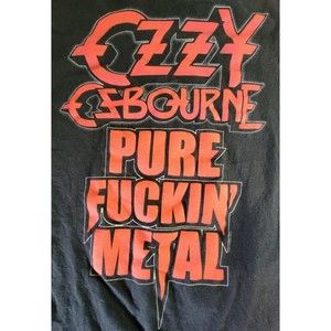 Ozzy Osbourne Pure Fkin MetaL Scream 2010 Concert Tour T-Shirt Large